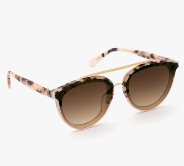 Krewe CLIO NYLON Glasses - MATTE OYSTER/PETAL 24K | Garmentory