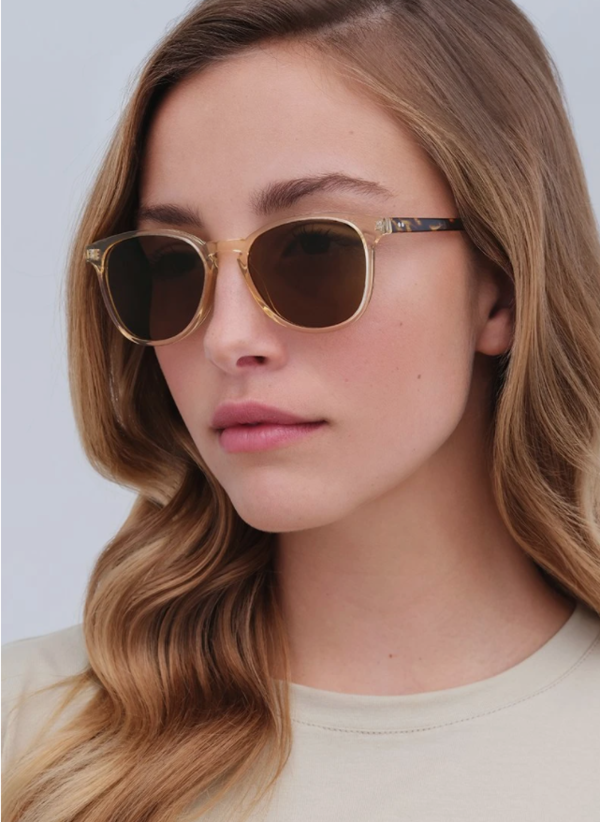 Krewe OLIVIER Glasses - Champagne/Rue Tortoise | Garmentory display picture 2