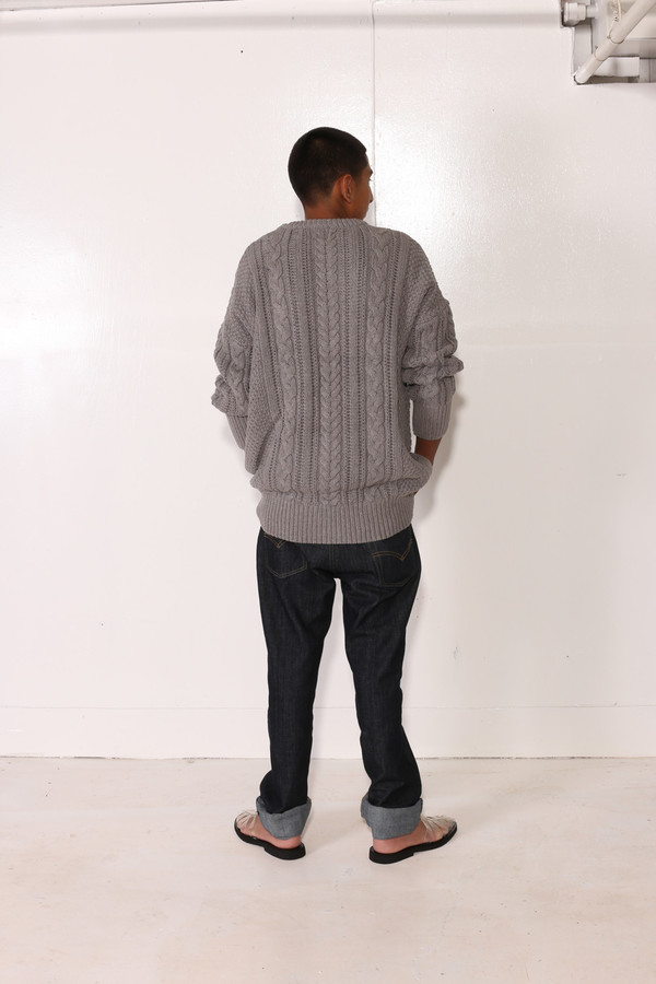 Unisex Intentionally Blank BACOPA SWEATER Grey Unisex Intentionally Blank BACOPA SWEATER Grey