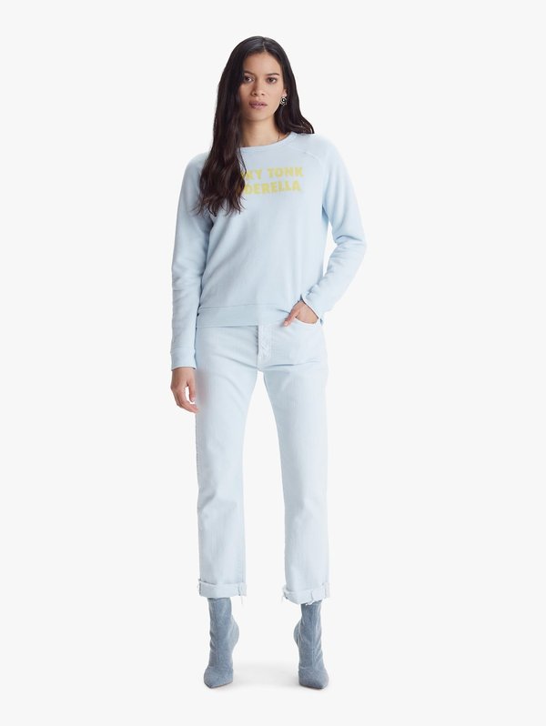 Mother Denim The Scrapper Cuff Ankle Fray Jeans - Baby Blue Mother Denim The Scrapper Cuff Ankle Fray Jeans - Baby Blue