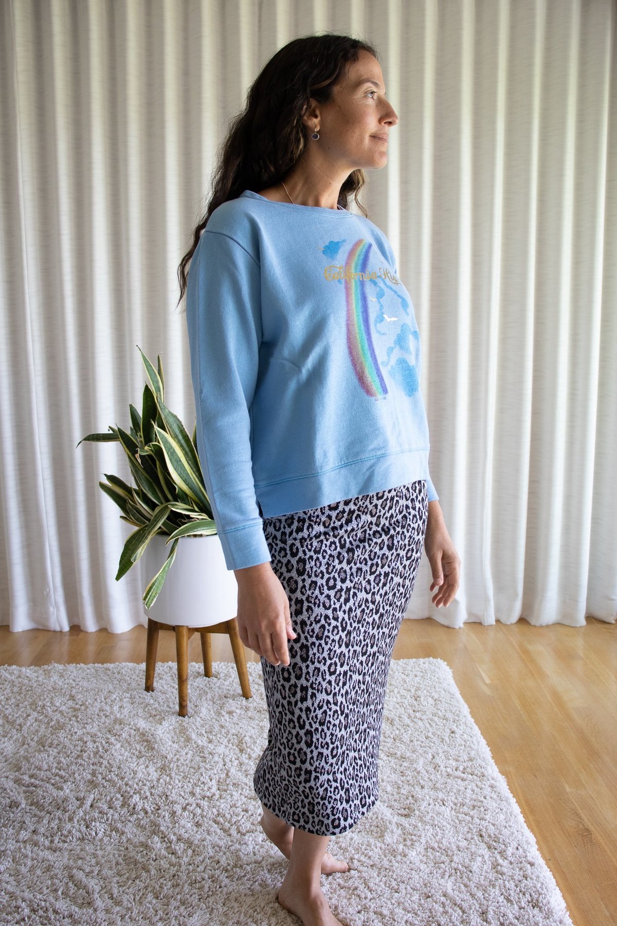 Le Superbe Liza Skirt in Mas Leopard Silver - Image 1 of 3