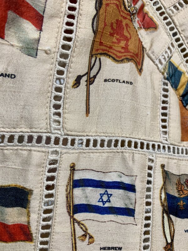 BODE Tobacco Flag Patchwork Sou'Wester Hat - NATURAL | Garmentory BODE Tobacco Flag Patchwork Sou'Wester Hat - NATURAL | Garmentory