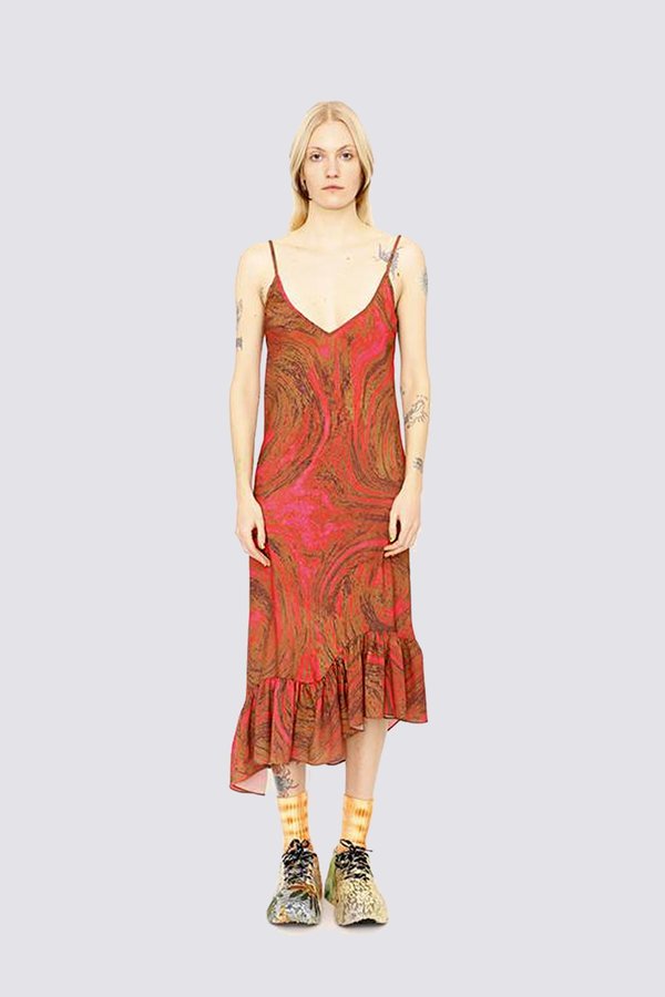 Collina Strada Michi Dress - Red Swirl | Garmentory