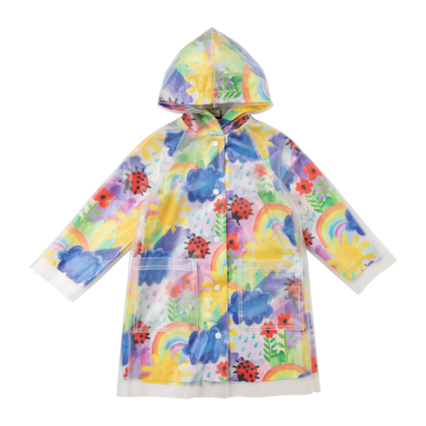 Kids STELLA MCCARTNEY Weather Paint Raincoat | Garmentory