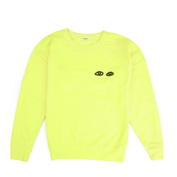 Clare Eyes Sweatshirt Neon Yellow
