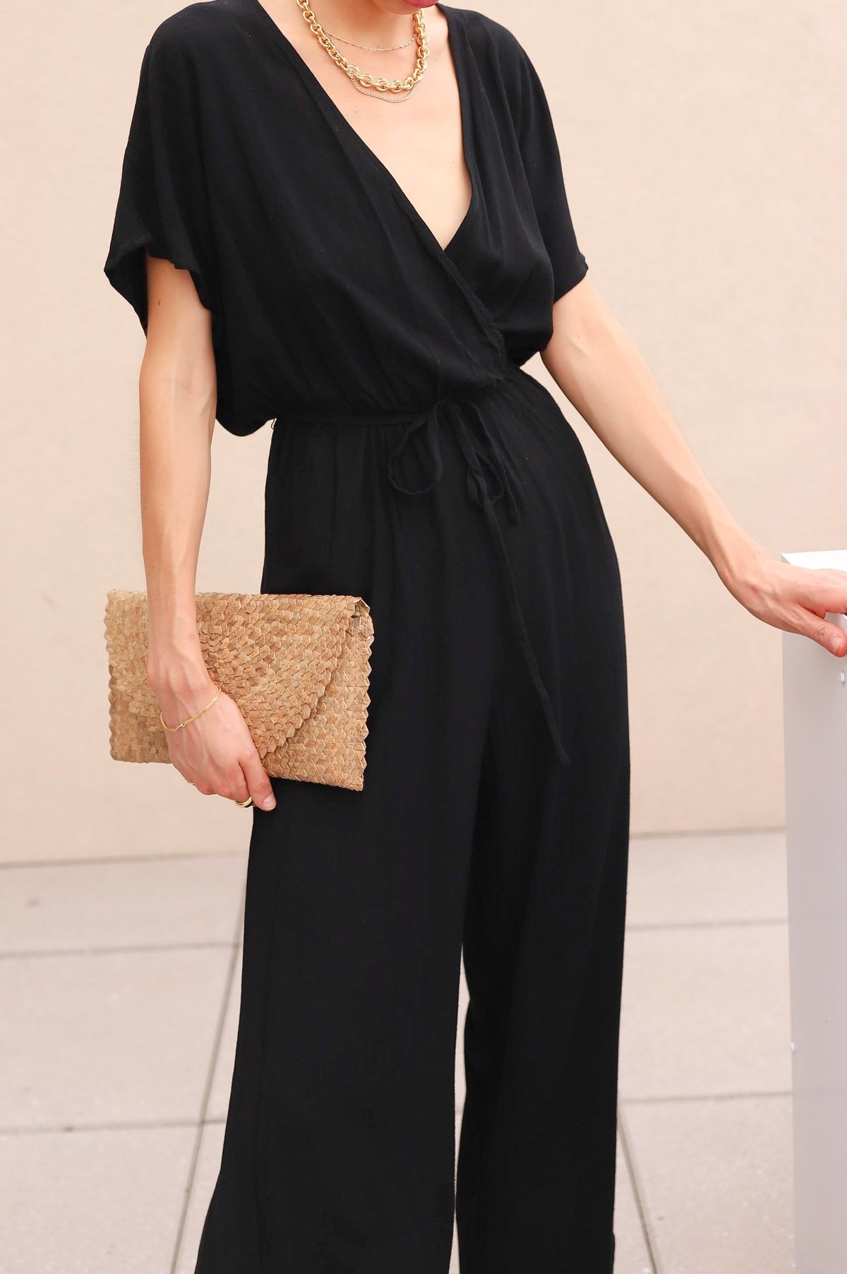 knee length dresses for ladies Charm and Charisma Linen-Blend Jumpsuit M / Sage main image 1