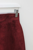 Hey Jude Vintage Oxblood Suede Skirt  - Thumbnail 2