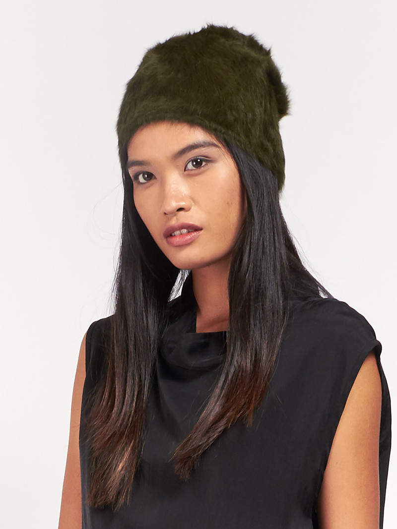 帽子 reinhard plank fur knit beanie Italy reinhard plank fur knit beanie Italy（Faux Fur Toque Ore
