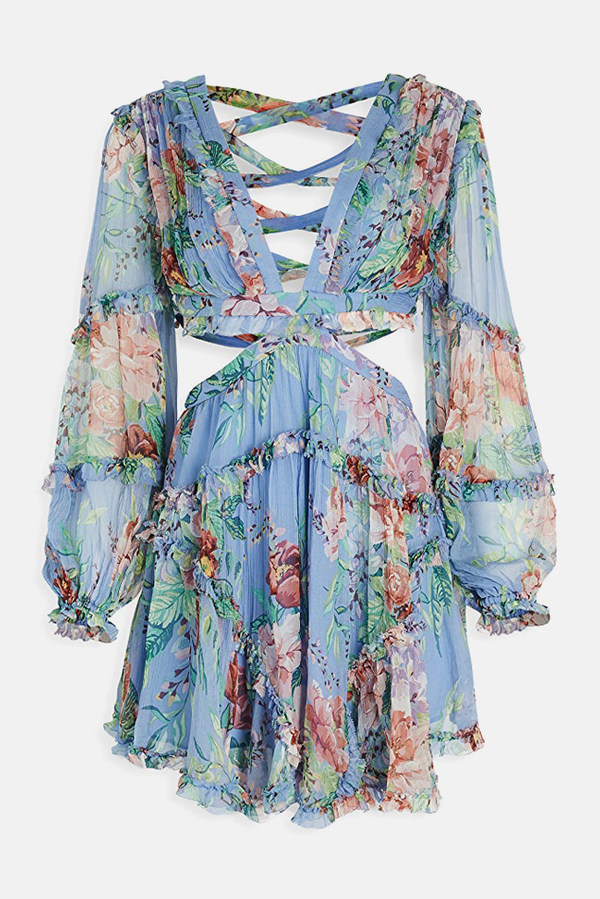 chinese dress ladies Zimmermann Beltitude Floral Long Dress