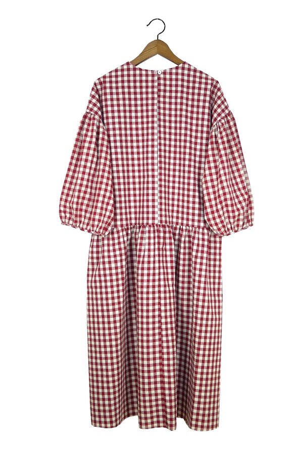 dresses burgundy color Helena Burgundy Dress – CLOTSY BRAND main image 0