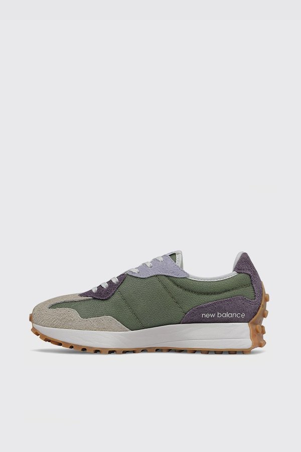 New Balance 327 Sneakers Oak Leaf Green/Mystic Purple Garmentory