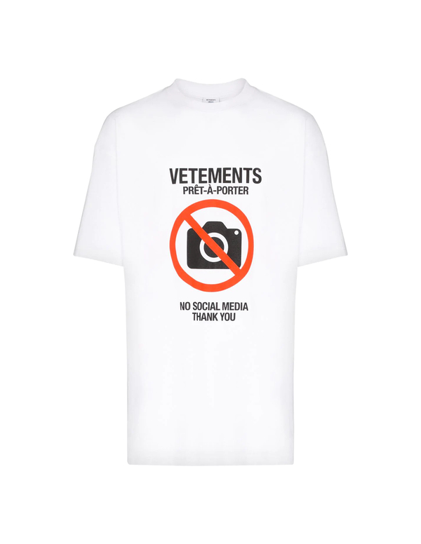 Vetements Cotton T-Shirt - White | Garmentory