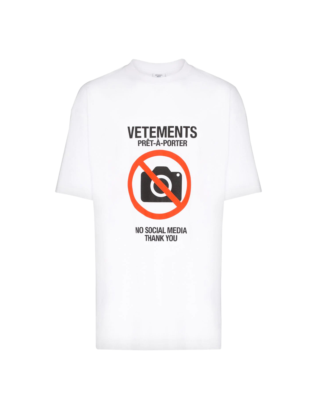 Vetements Cotton T-Shirt - White | Garmentory
