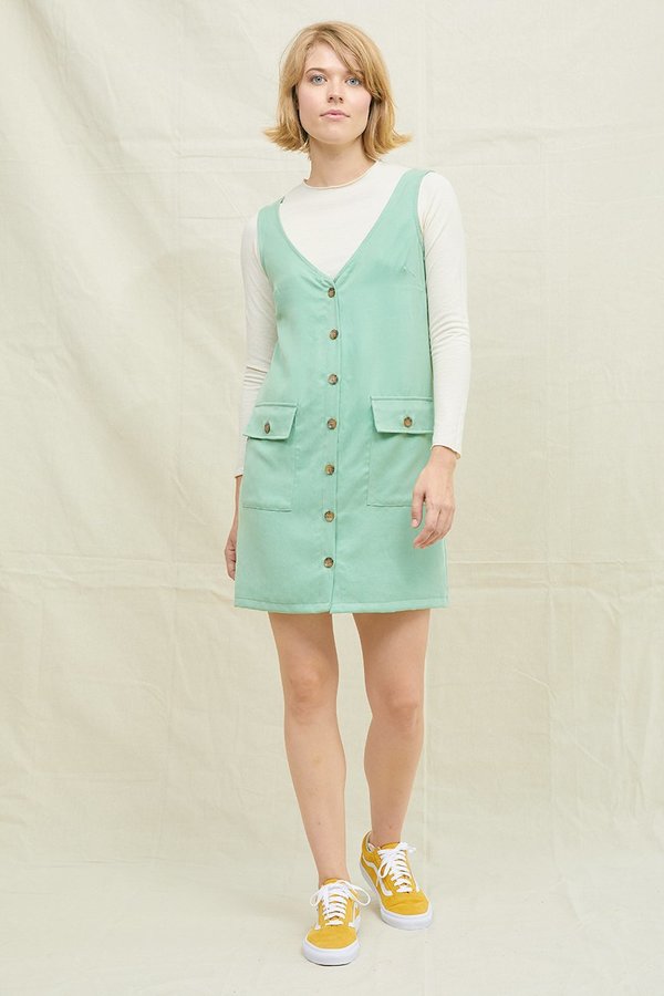 BACK BEAT RAGS Tencel Frankie Dress - Mint BACK BEAT RAGS Tencel Frankie Dress - Mint