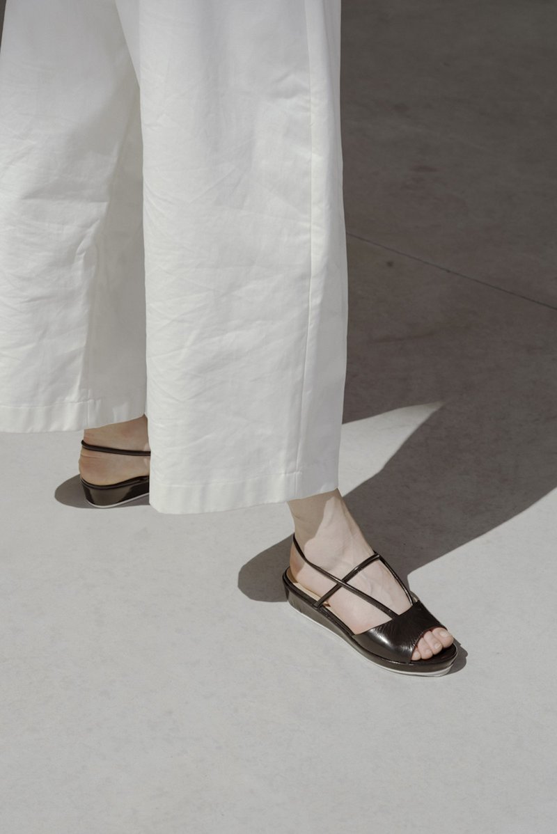 Anne Thomas Ginza Sandals - Black Koti