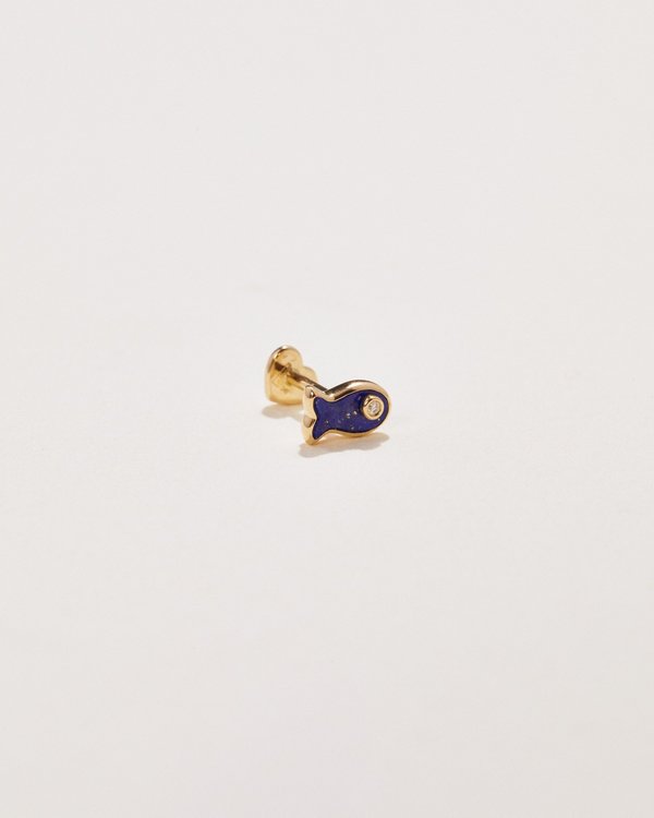 Pamela Love Fish Diamond Stud Pamela Love Fish Diamond Stud