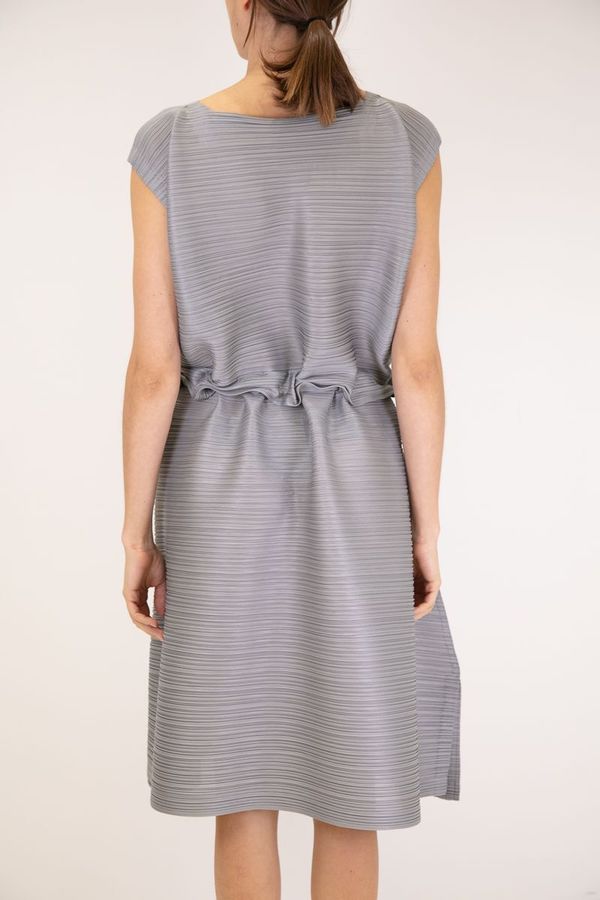 Issey Miyake Pleats Please Stone Gradation Mini Dress - Light Gray |  Garmentory