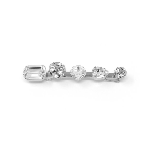 Joomi Lim Statement Crystal & Crystal Ball Hair Clip - Rhodium/Crystal Joomi Lim Statement Crystal & Crystal Ball Hair Clip - Rhodium/Crystal