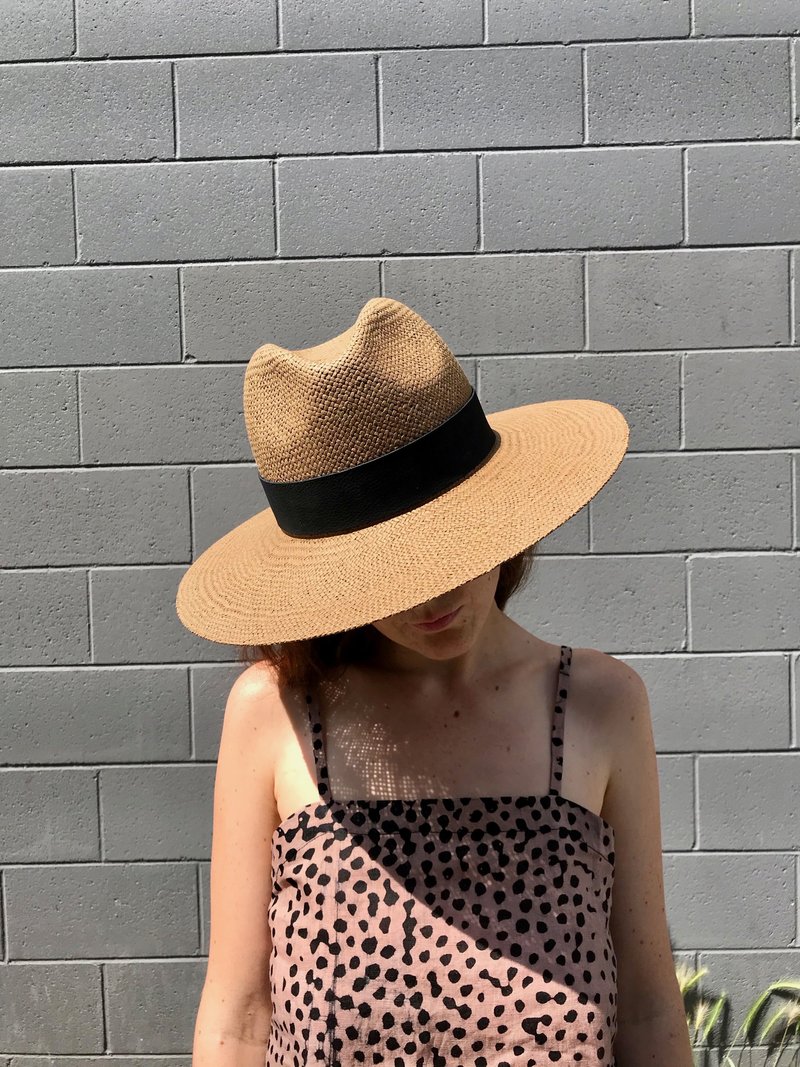 Janessa Leone Corbin Hat - Brown | Garmentory display picture 1