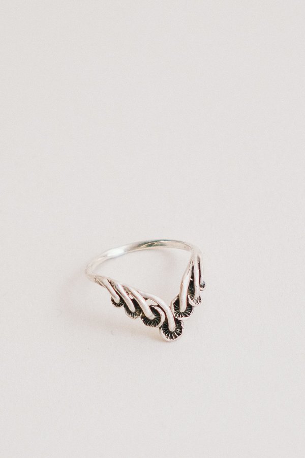 Theeth Mushroom Tiara Ring - Silver Theeth Mushroom Tiara Ring - Silver
