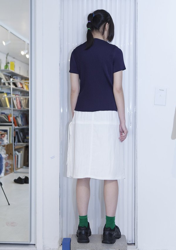Issey Miyake Fete Pleated Short Sleeve T-Shirt - Purple | Garmentory