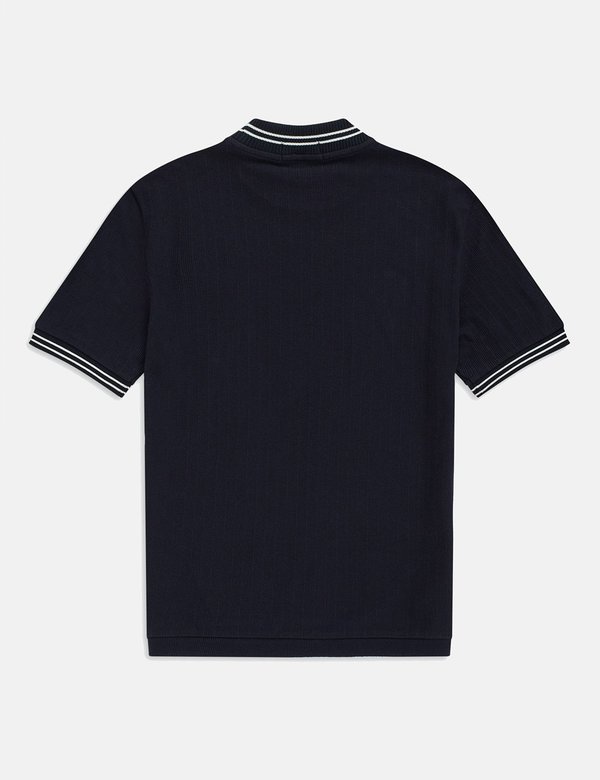 Fred Perry Reissues Crew Neck Pique T-Shirt - Navy Blue