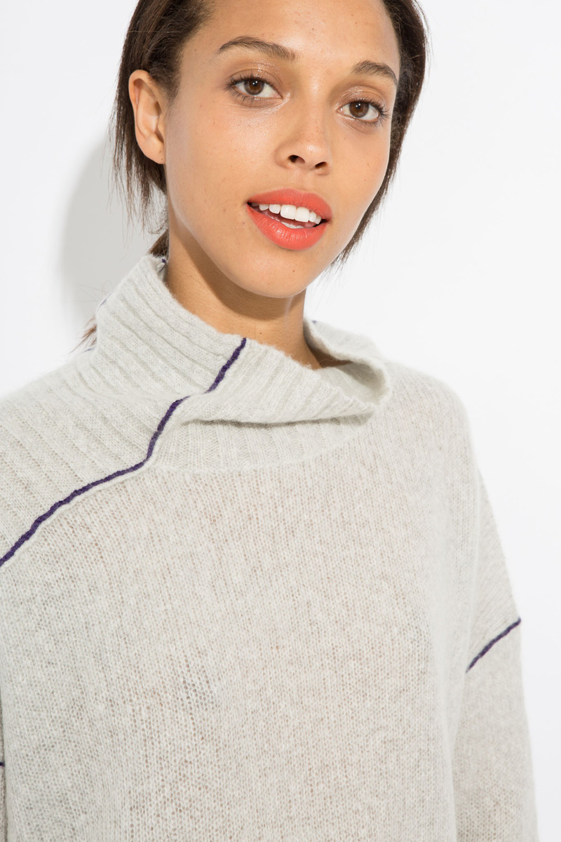 Paychi Guh Cozy Mock Pullover