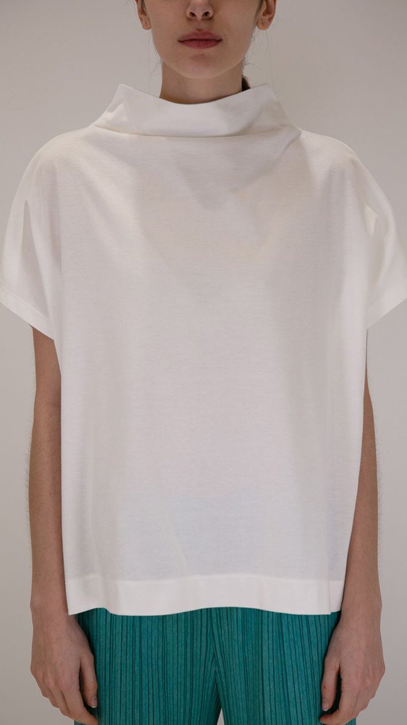 トップス me issey miyake high neck pleats T-SHIRT Issey-Miyake-Pleats-Please-