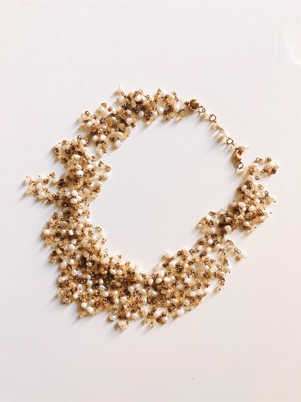 Francesca Romana Pearl Necklace - Gold Francesca Romana Pearl Necklace - Gold