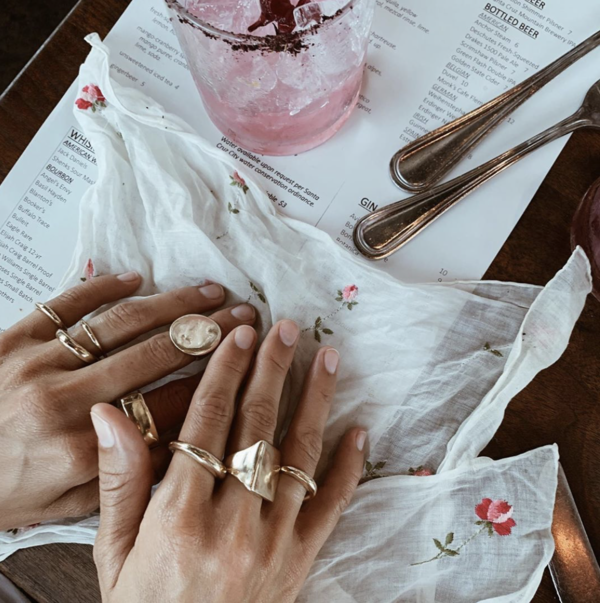 Kelci Potter Compass Ring 14K Gold Garmentory