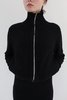 Beklina Bouclé Knit Track Jacket - Black - Thumbnail 4