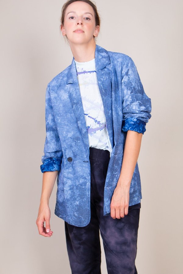 blue tie dye blazers