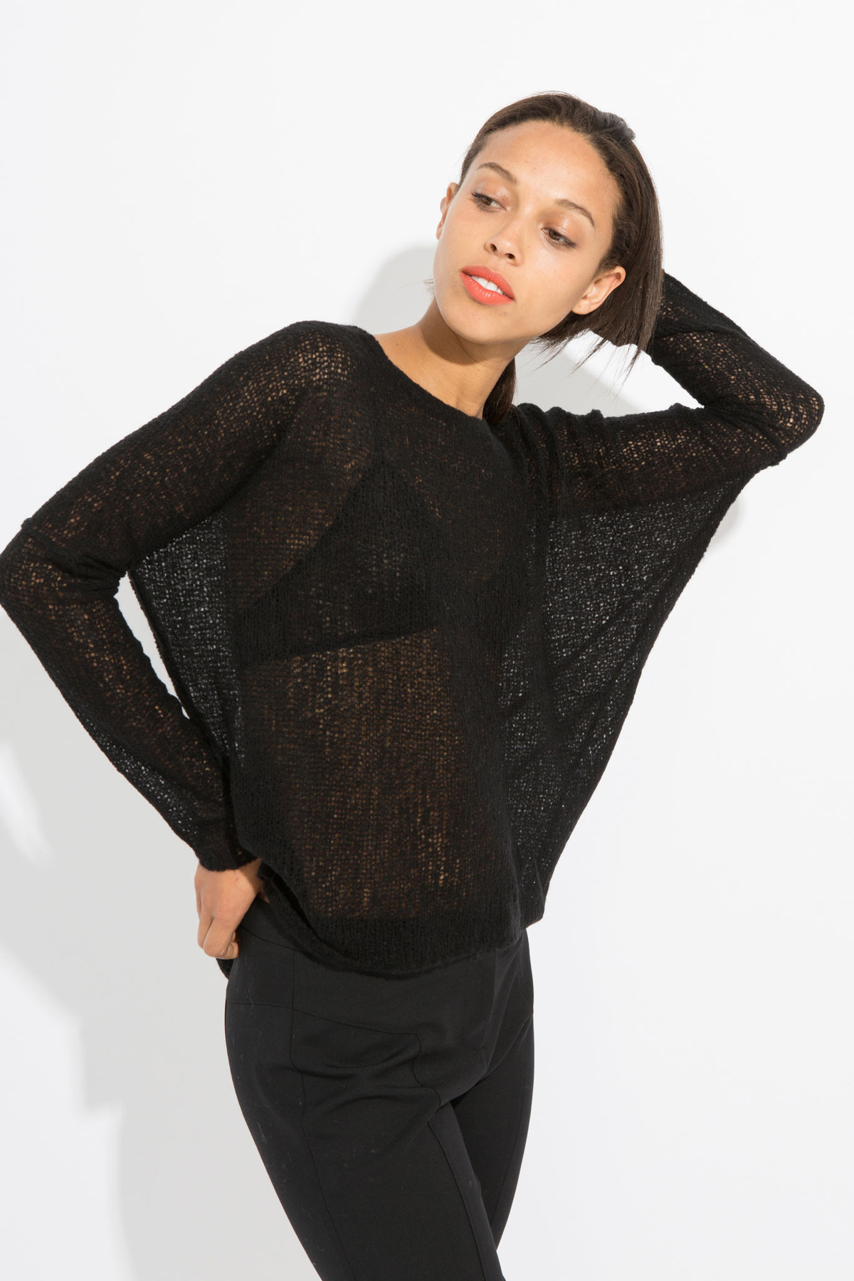 Paychi Guh Sheer Pullover - Black - Image 1 of 4