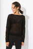 Paychi Guh Sheer Pullover - Black - Thumbnail 2