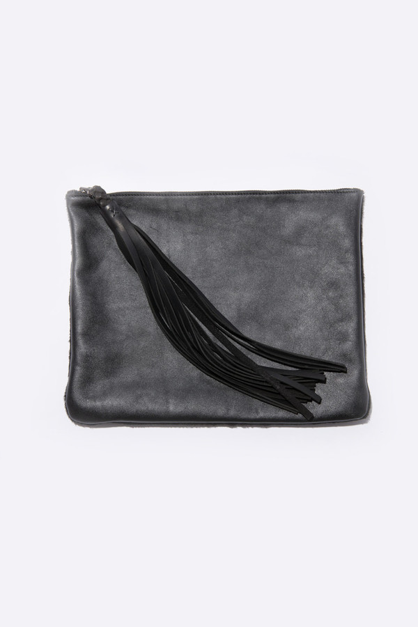 Moses Nadel Two Sided Tassel Pouch Moses Nadel Two Sided Tassel Pouch