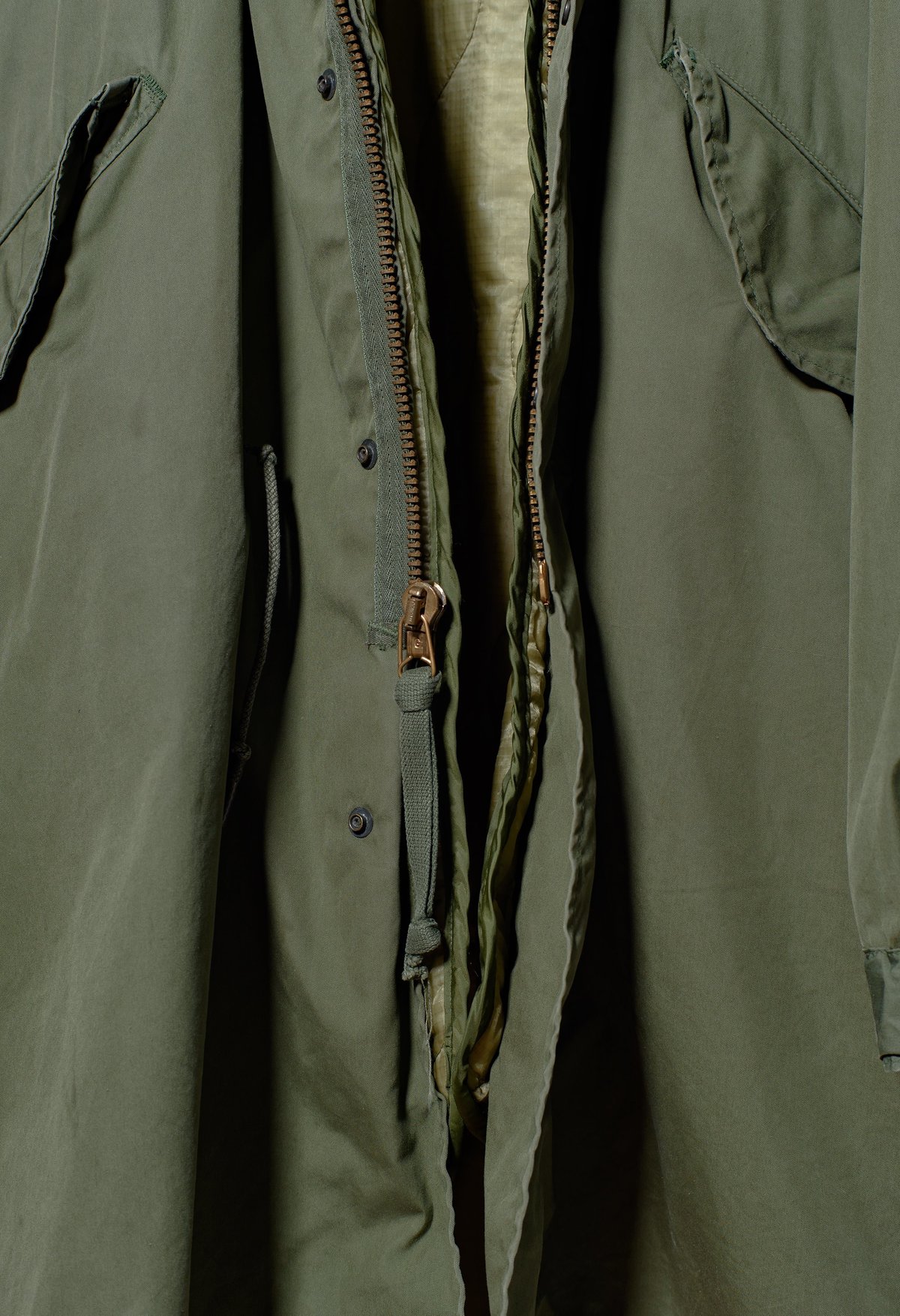 Genuine US Army M65 Fishtail Parka Hood - Alpha Industries Vietnam Era Olive Drab