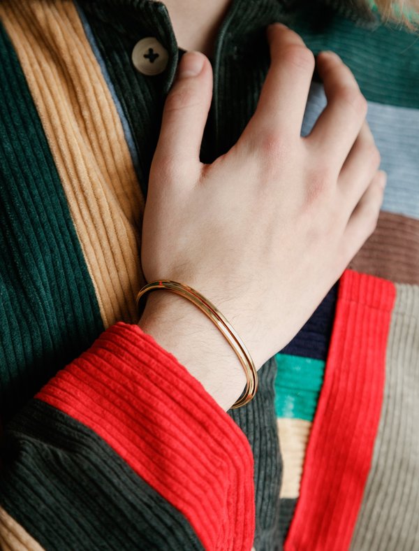All Blues T-Beam Bracelet - Gold All Blues T-Beam Bracelet - Gold