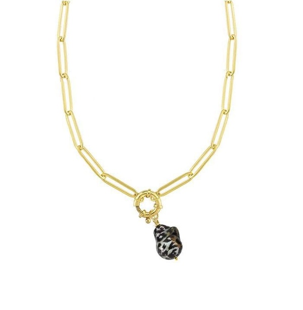 Maisonirem Chain With Baroque Pearl - Gold Maisonirem Chain With Baroque Pearl - Gold