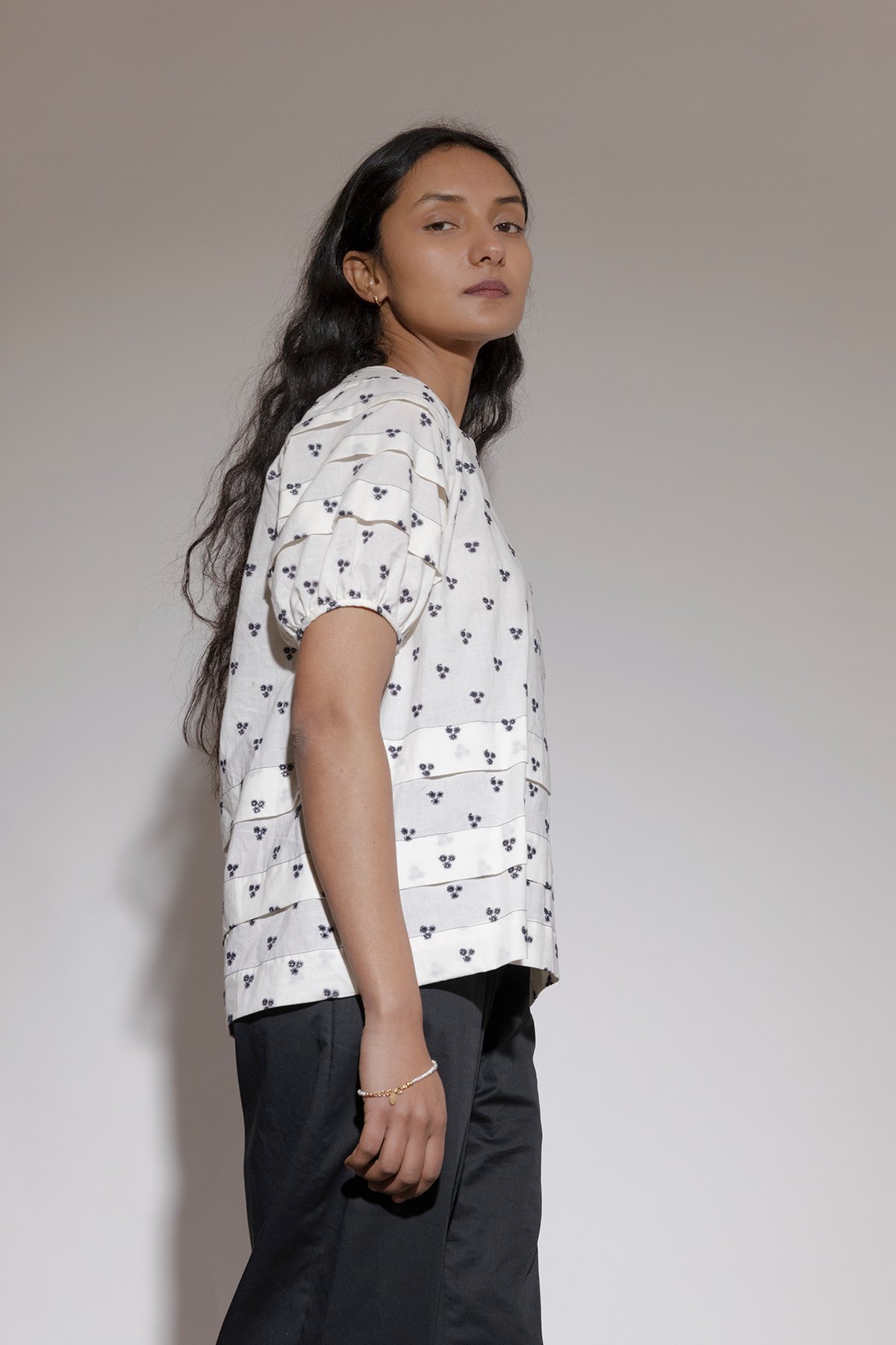 BEFORE MARCH Bonnie pleat top - ivory - Image 2 of 5