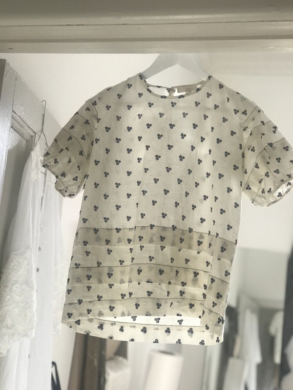 BEFORE MARCH Bonnie pleat top - ivory