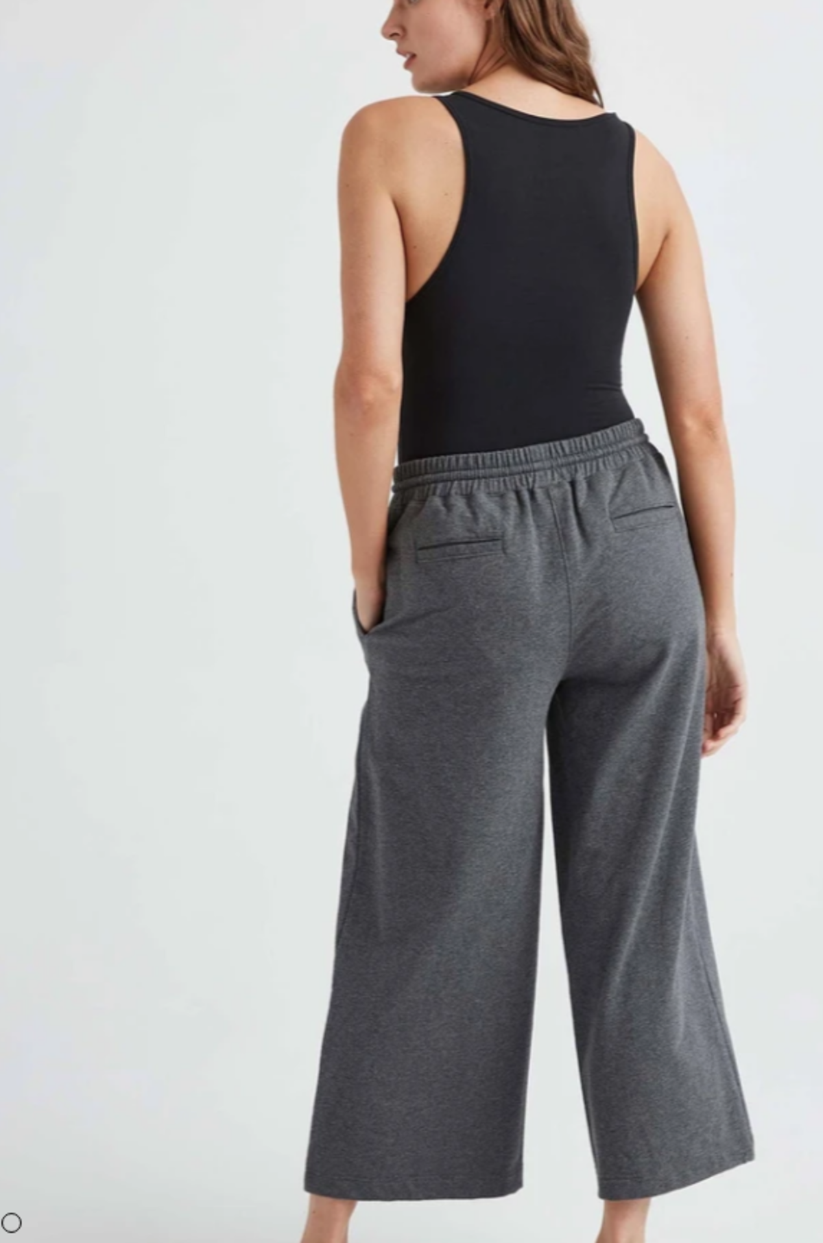 Richer Poorer Terry Wide Leg Pant - Charcoal - Image 3 of 6