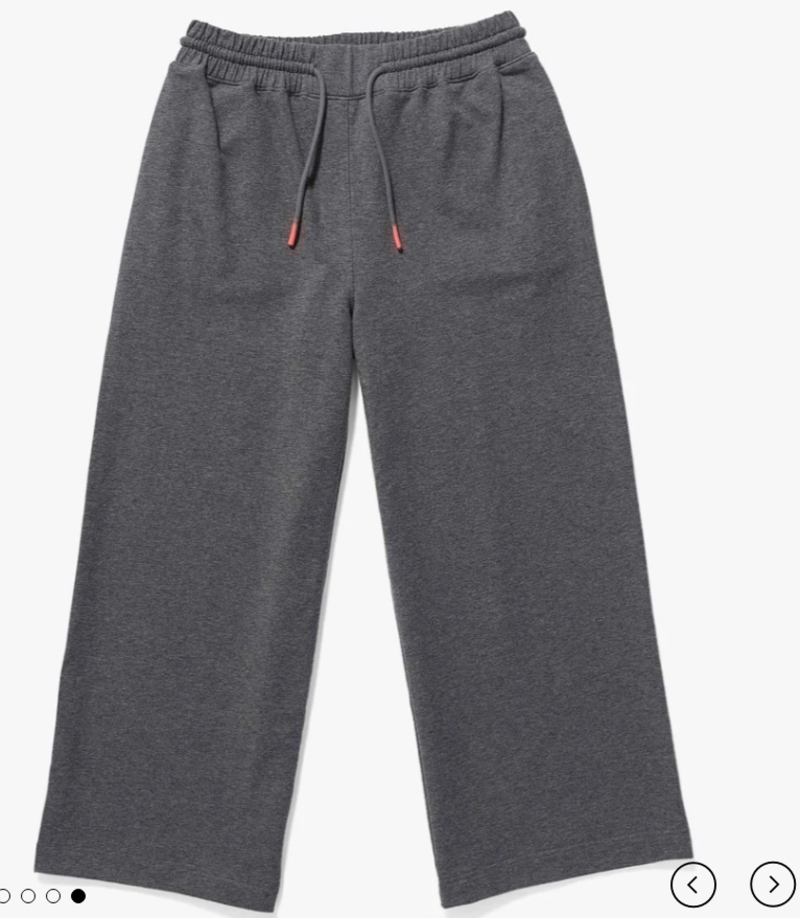 Richer Poorer Terry Wide Leg Pant - Charcoal