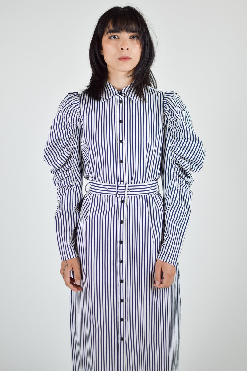 Just Female Sindra Dress - Navy/White