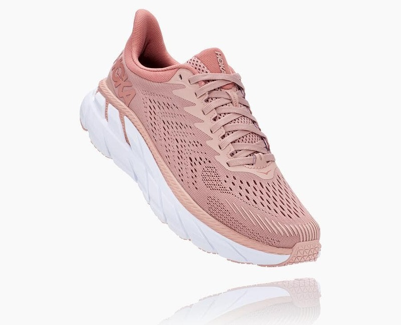 Hoka One One WOMEN'S CLIFTON Misty Rose Cameo Brown Garmentory