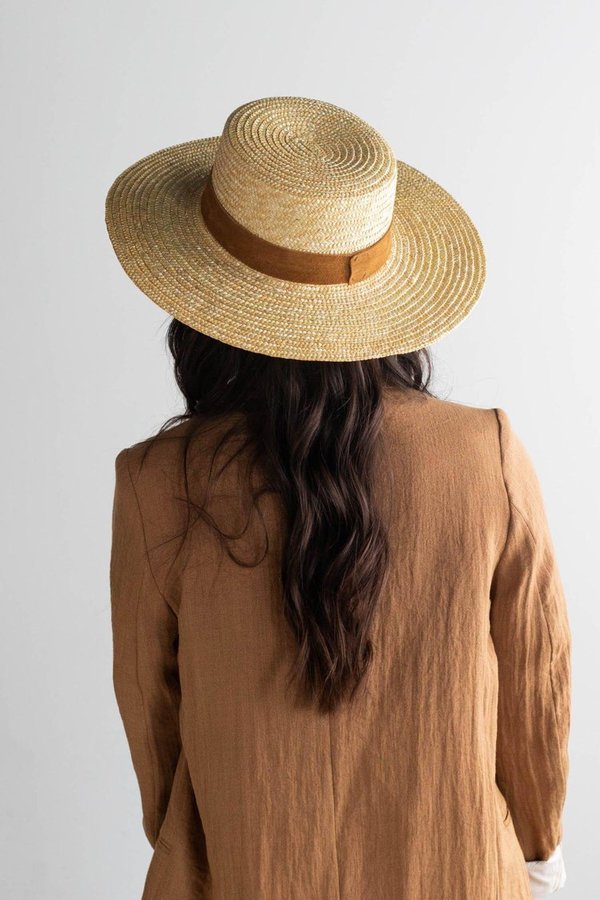 GiGi Pip Capri Short Straw Hat - Natural | Garmentory display picture 2