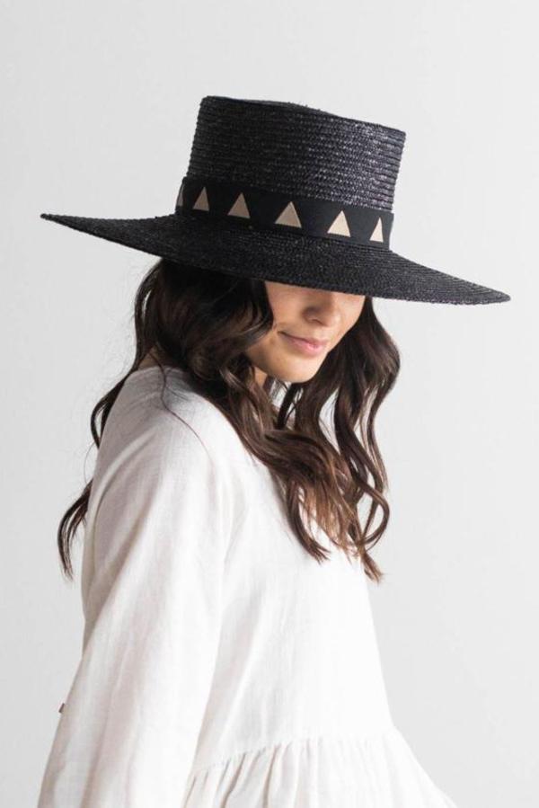 Gigi Pip Corey Hat - Black | Garmentory display picture 1