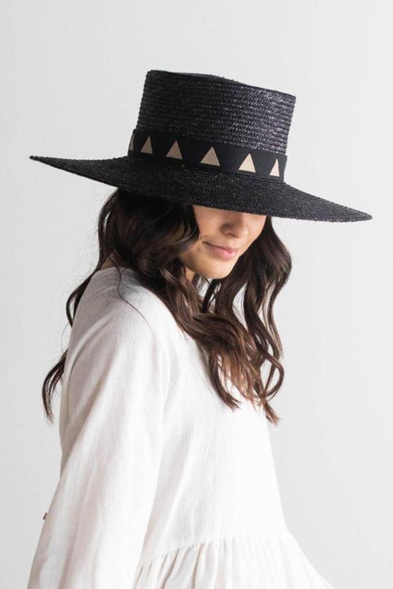 GIGI PIP The Corey Black Wide-Brimmed Hat 10 Gigi Pip Hats Perfect for your Engagement Session | Bride  main image 3