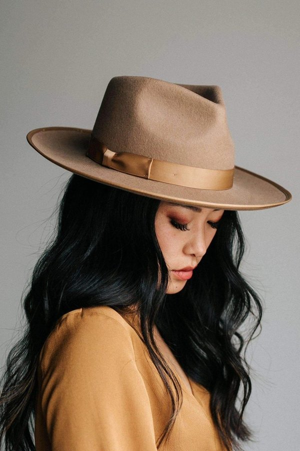 Brown Gigi Pip Rancher Fedora Hat GiGi Pip Monroe Rancher Hat - Brown | Garmentory main image 4