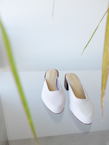 Mari Giudicelli Leblon Mule - Lavender Suede Mari Giudicelli Leblon Mule - Lavender Suede