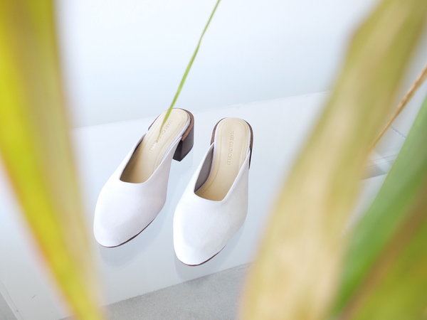 Mari Giudicelli Leblon Mule - Lavender Suede Mari Giudicelli Leblon Mule - Lavender Suede